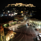 The Acropolis viewed from Monastiraki square, which was renovated before the 2004 Olympics but has since fallen into disarray.
